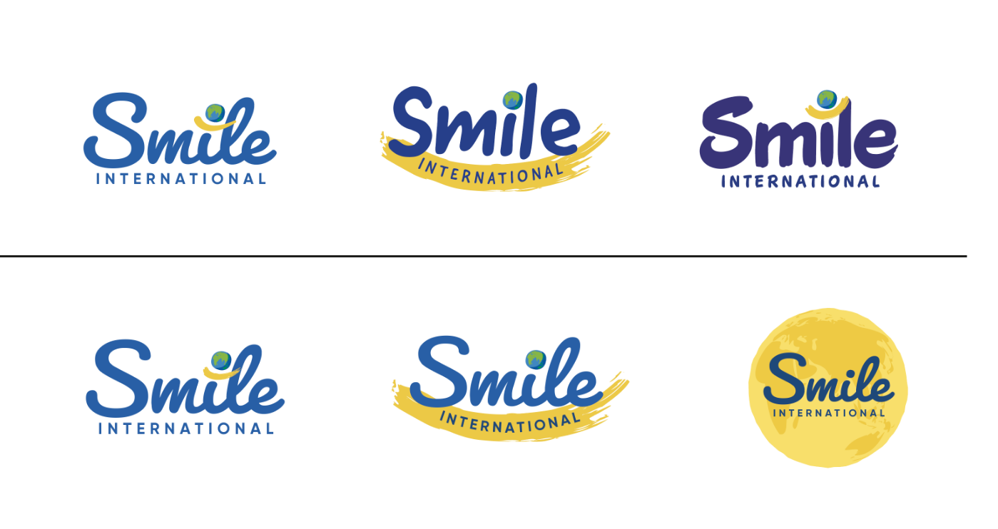 Smile International's concept logos