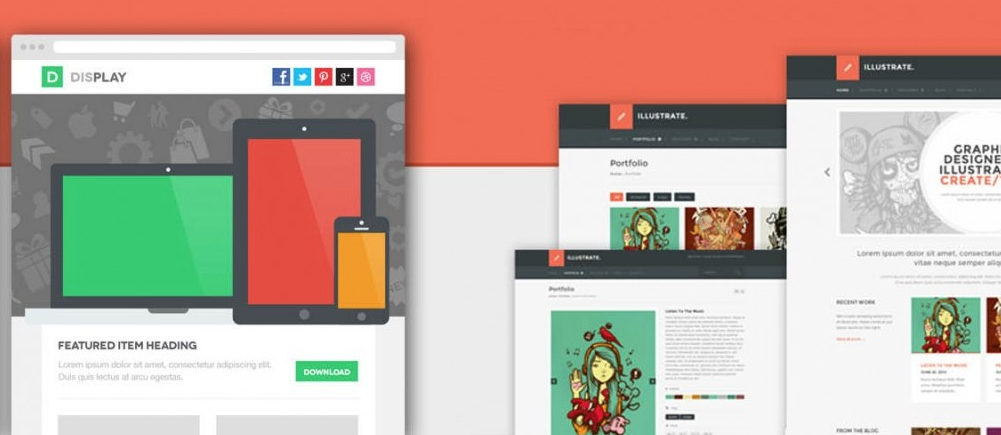 website layout image